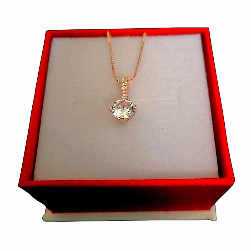Dije Zircon El Mexico QSF en Chapa de Oro Rosa SWAROVSKI ELEMENTS INCLUYE DE REGALO ARETES DIAMOND Y CAJA PARA REGALO