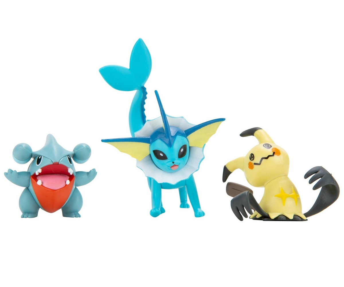 Pokemon Battle Figure Vaporeon Mimikyu & Gible