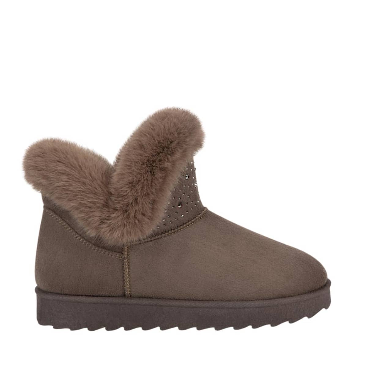 Botas tipo Ugg para mujer marca PBPS color taup mod. 993522