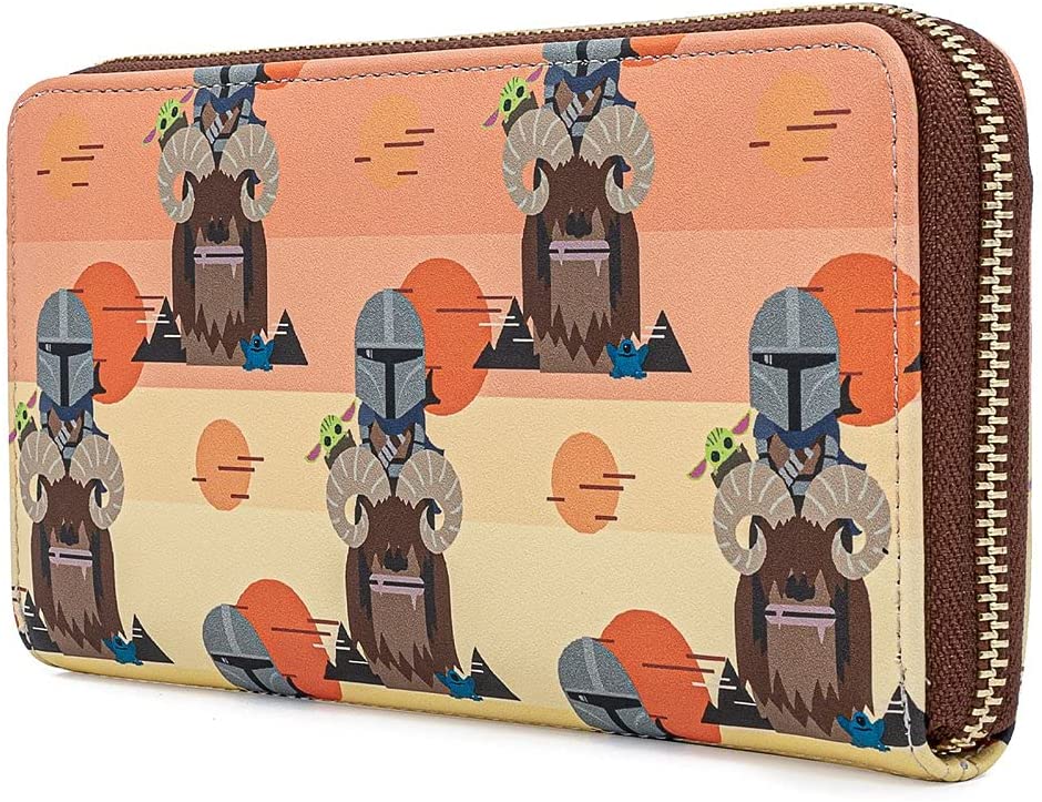 Loungefly Star Wars Baby Yoda & Mandalorian Bantha Ride Cartera  Grogu El niño The Child Mando