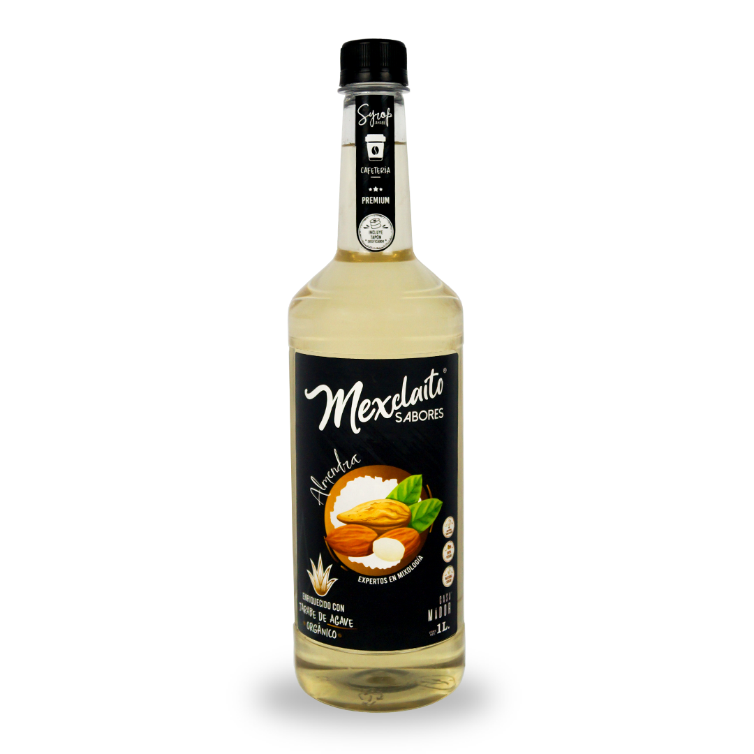 Mexclaito® Premium Jarabe/Syrop sabor Almendra 1 Litro