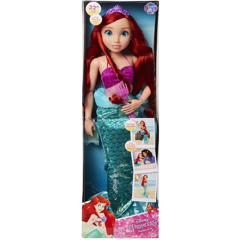 Princesa Ariel Sirenita Muñeca Artículada Gigante 81 Cm 