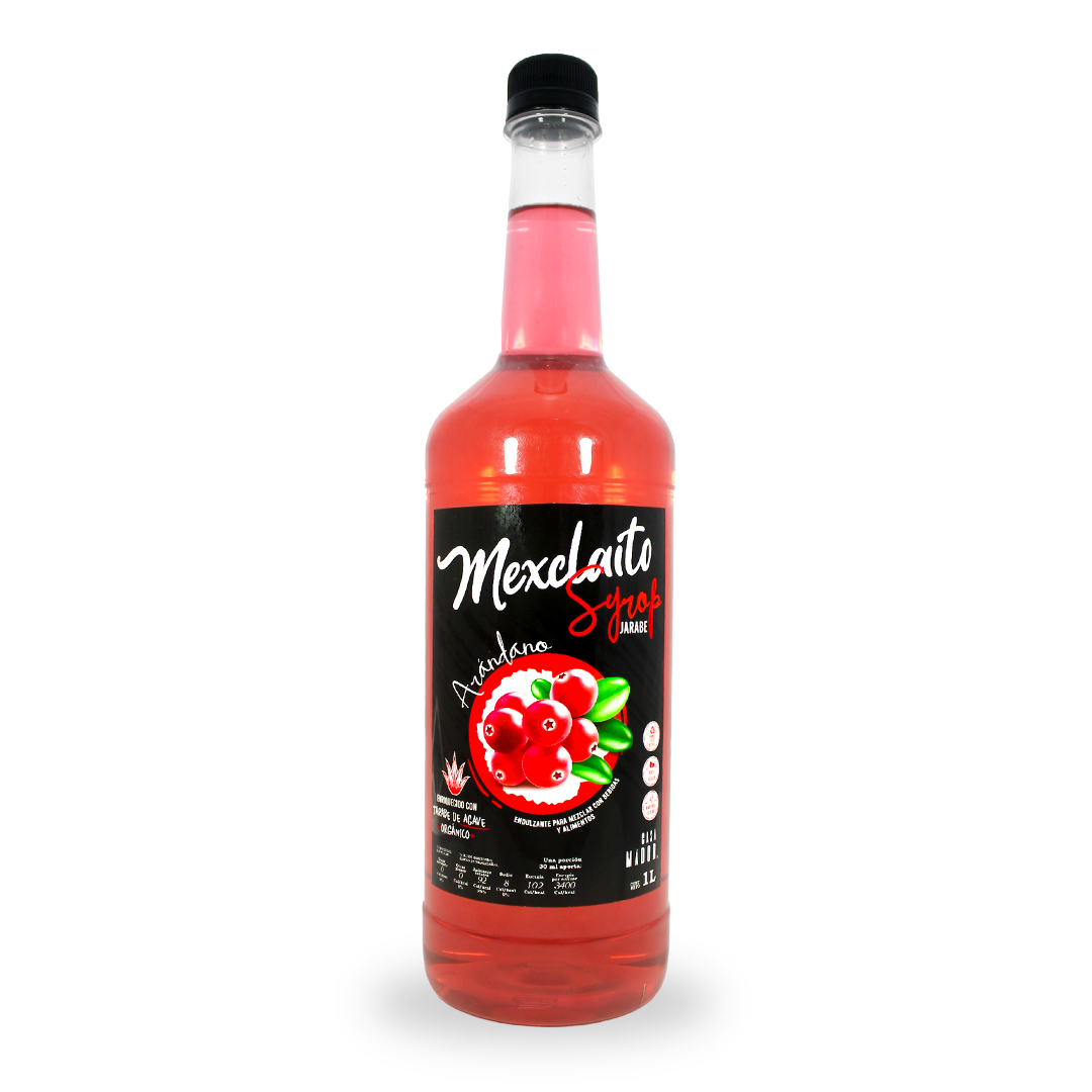 Mexclaito® Premium Jarabe/Syrop sabor Arándano 1 Litro