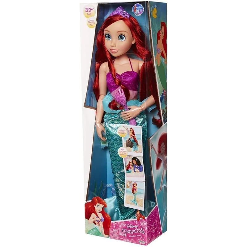 Princesa Ariel Sirenita Muñeca Artículada Gigante 81 Cm 