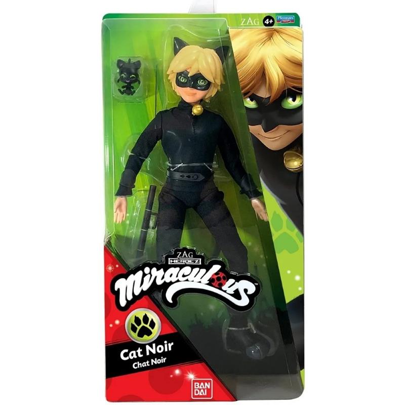 Cat Noir Miraculous Muñeco Con Accesorios Articulada 28 Cm 