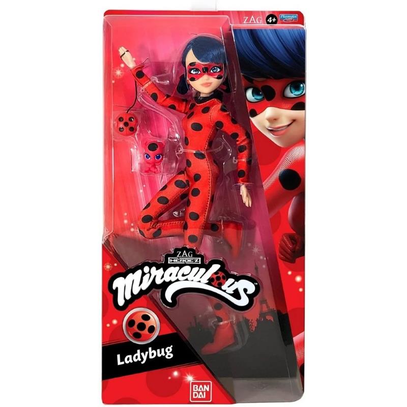 Ladybug Miraculous Muñeca Red Accesorios Articulada 28 Cm 