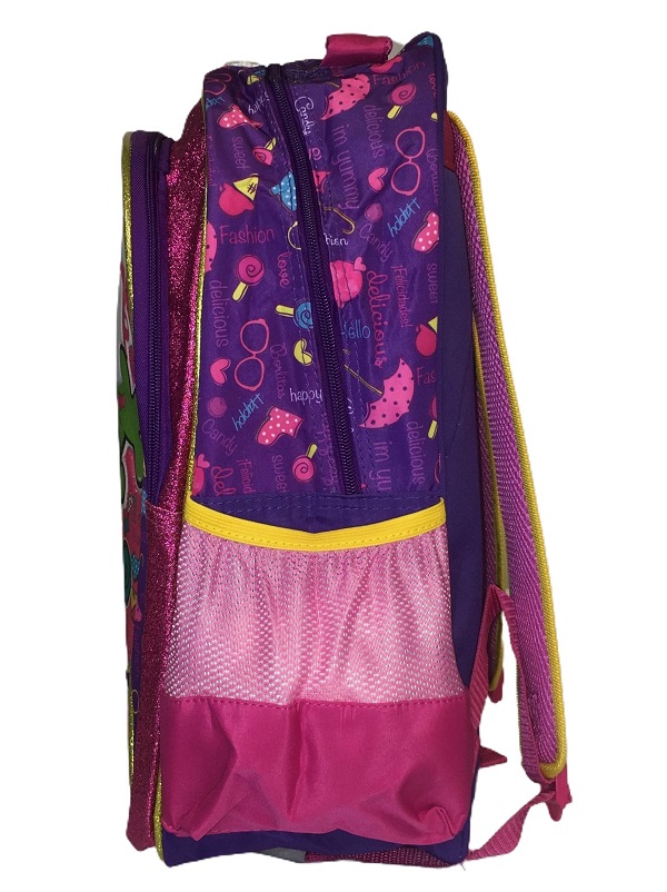 Mochila Primaria Loi Woops! Estampado Rana Rosa