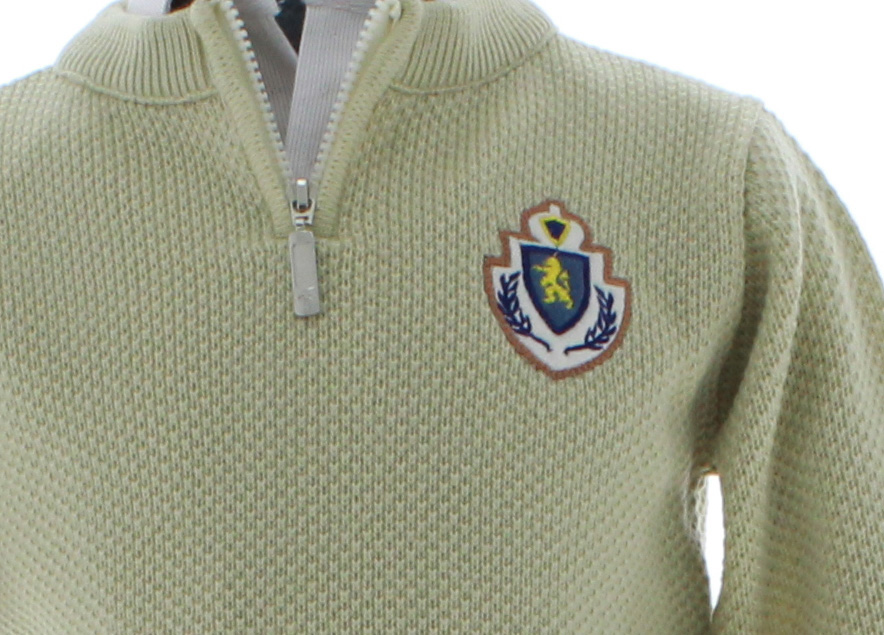 Sueter Niño Tejido Liso Beige 2685 2 a 14 Años.