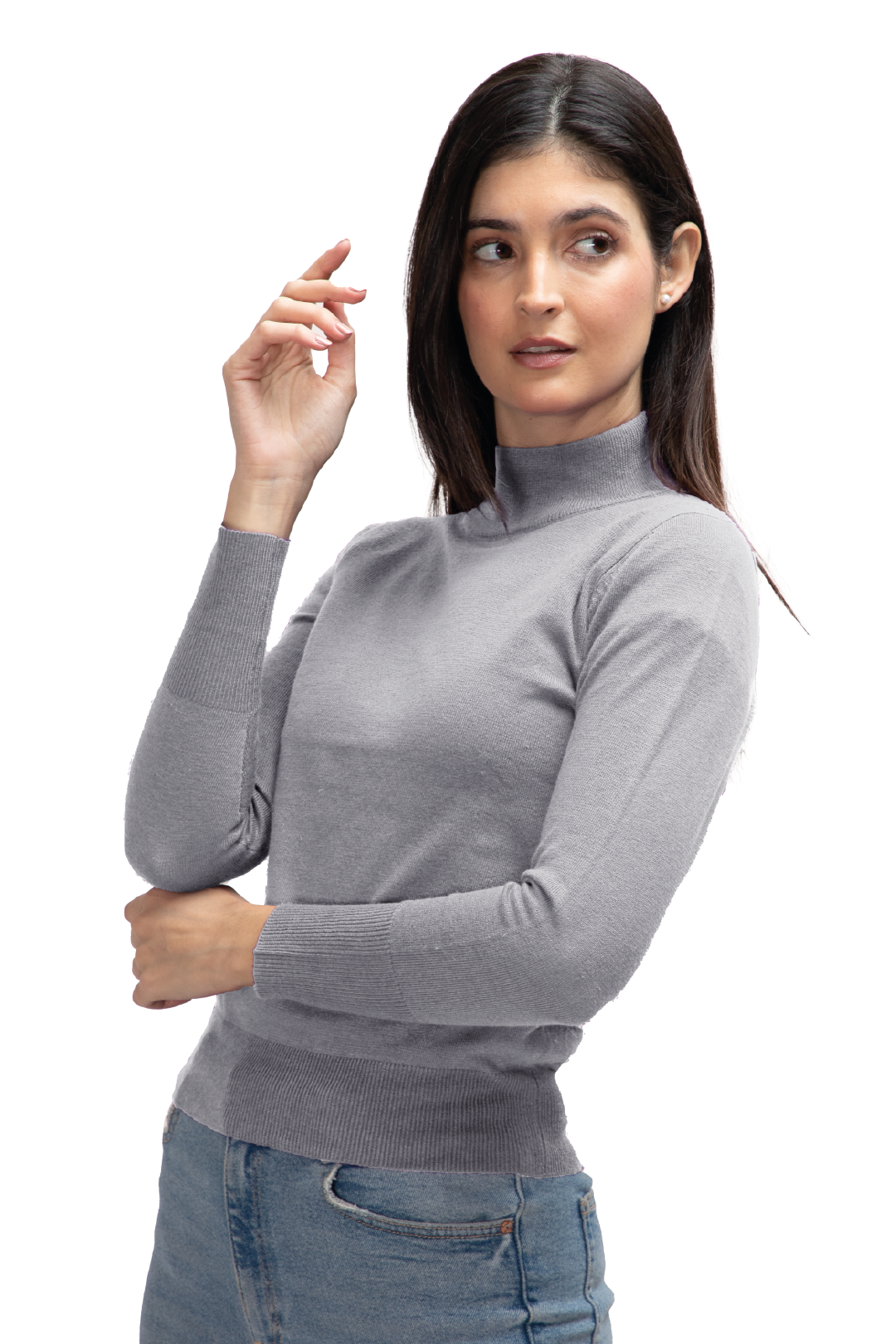 Suéter Básico de Cuello Mock para Dama Generra 125801