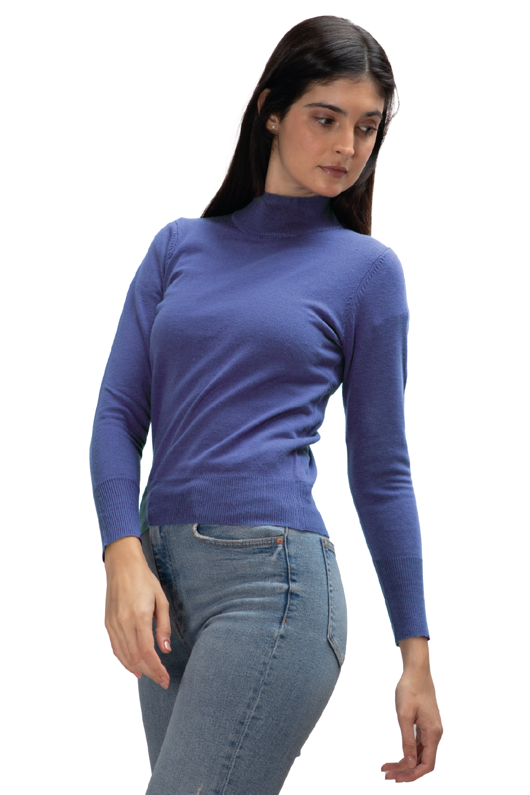 Suéter Básico de Cuello Mock para Dama Generra 125801