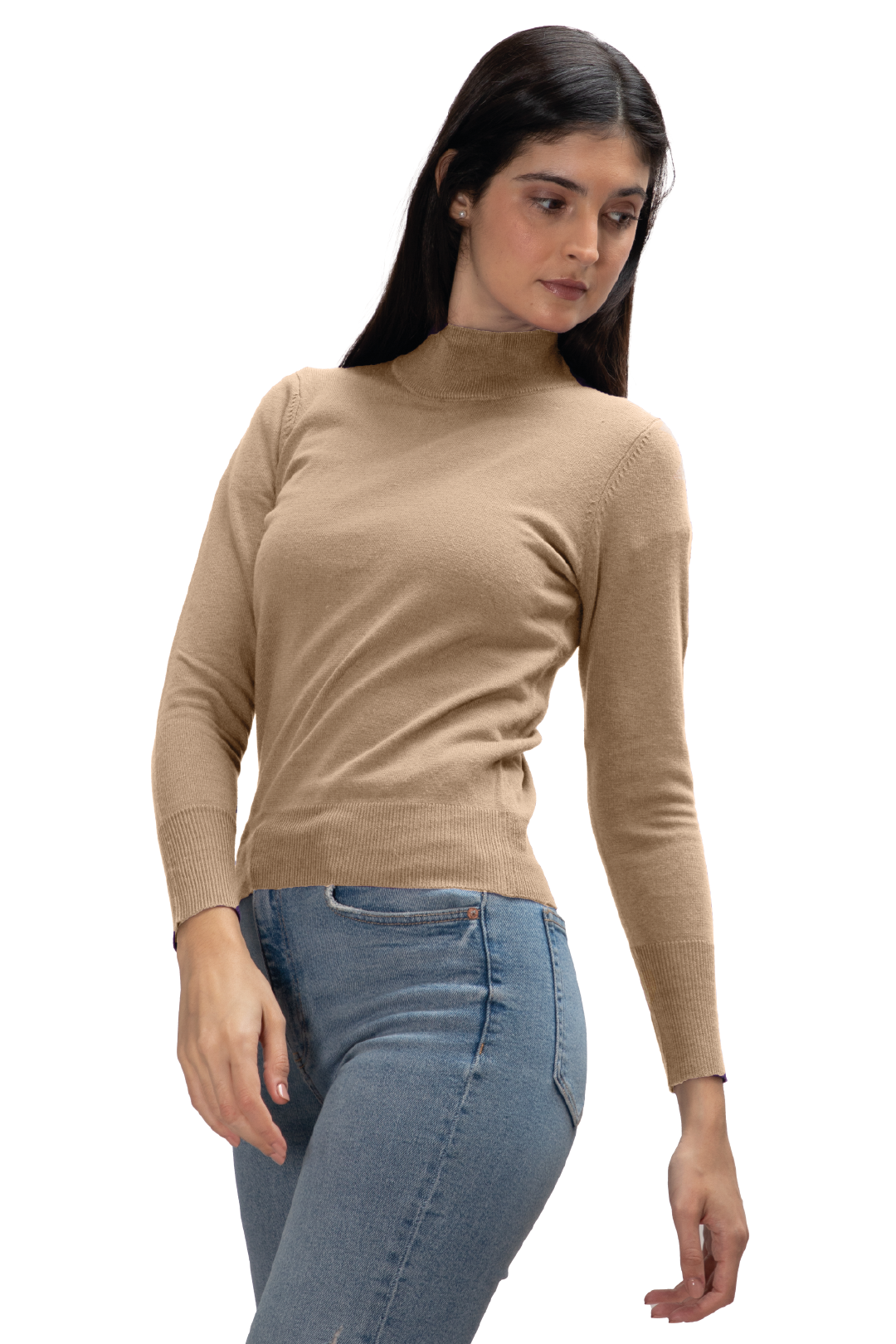 Suéter Básico de Cuello Mock para Dama Generra 125801