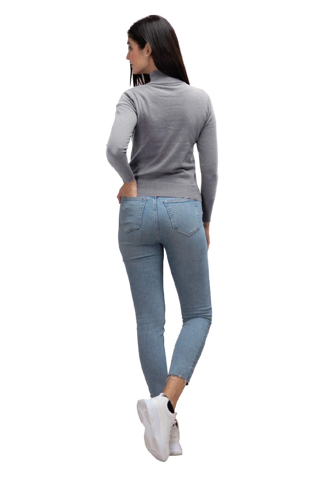 Suéter Básico de Cuello Mock para Dama Generra 125801