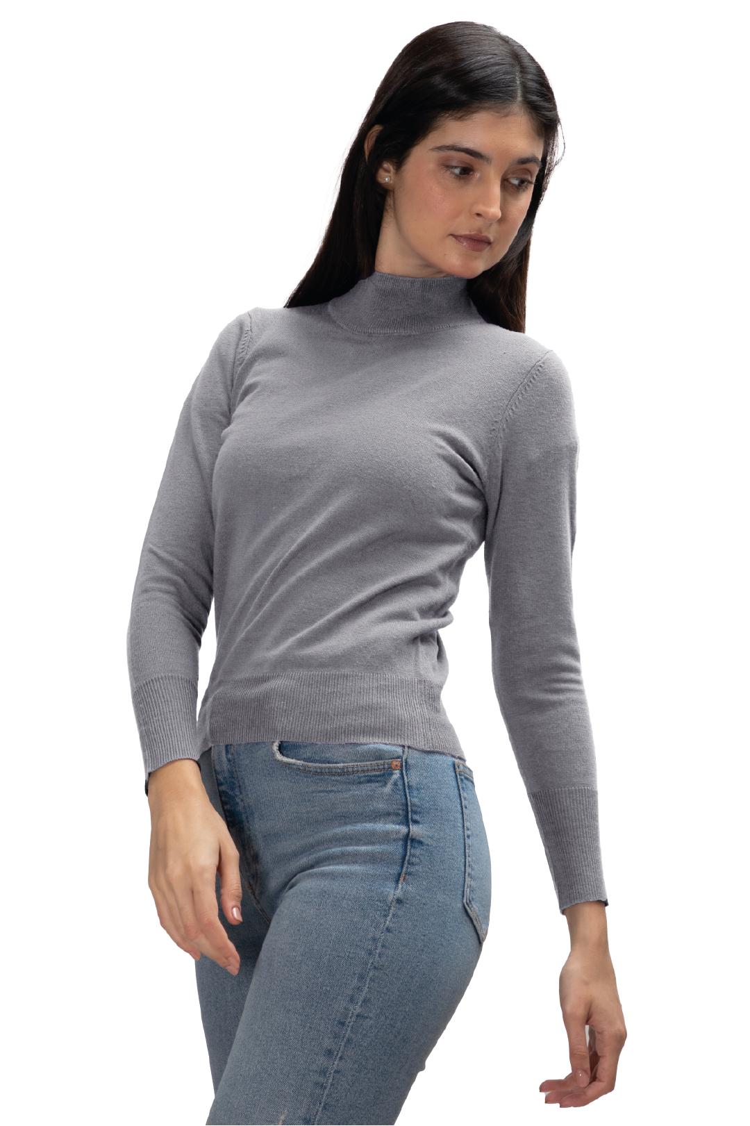 Suéter Básico de Cuello Mock para Dama Generra 125801