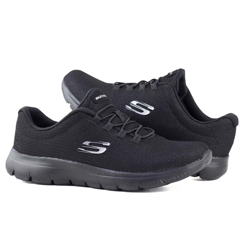 TENIS COMODOS PARA DAMA SKECHERS MEMORY FOAM 149524 NEGRO