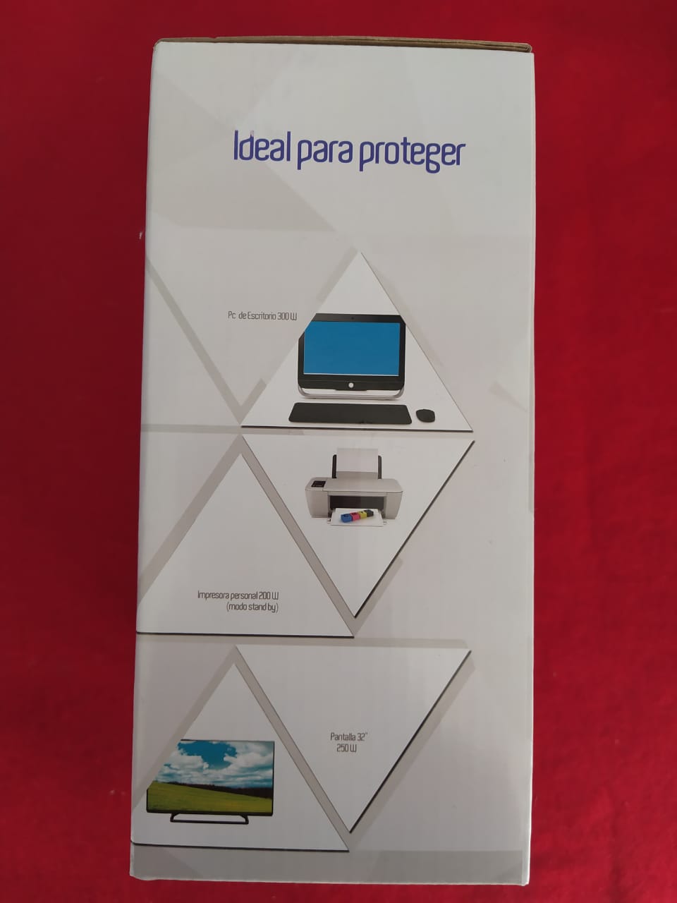 REGULADOR ELECTRÓNICO DE VOLTAJE 750 VA 400 WATTS 8 TOMAS 5-15R ENERGIA NEGRO SMART TV CEL PANTALLA