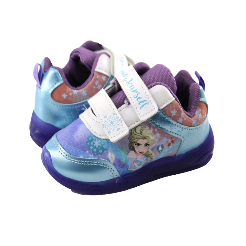 Tenis con luces ni a frozen Elsa lila