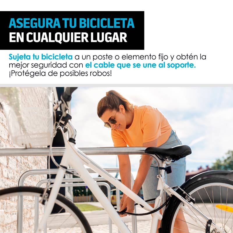 Candado para Bicicleta Básico Extra Largo (1.47m) Redlemon