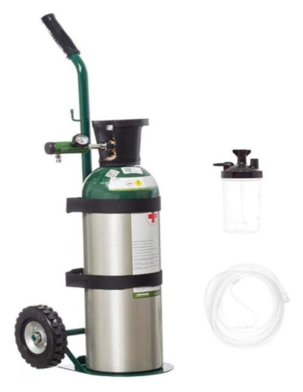 Tanque De Oxigeno Medicinal 1725 litros Listo para usarse