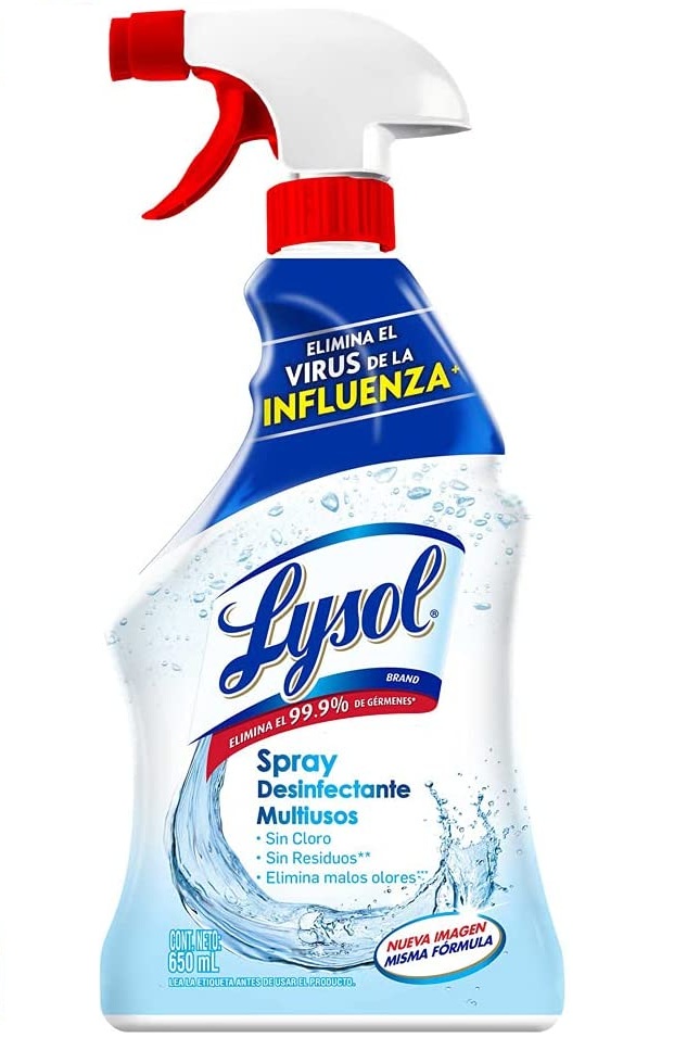 Spray Atomizador Lysol Desinfectante Multiusos 650 Ml
