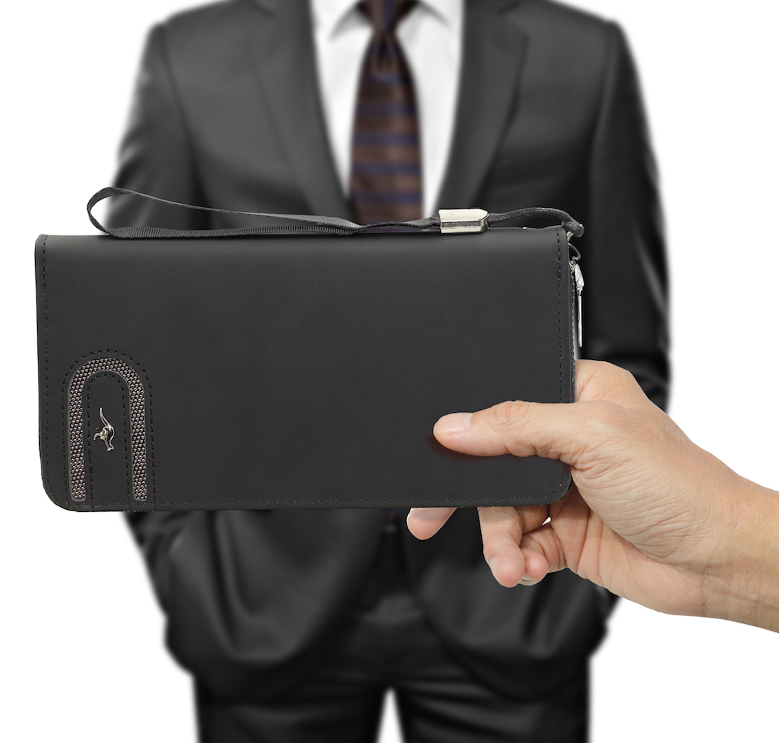 Cartera De Lujo Para Caballero Con Tarjetero Y Porta Celular