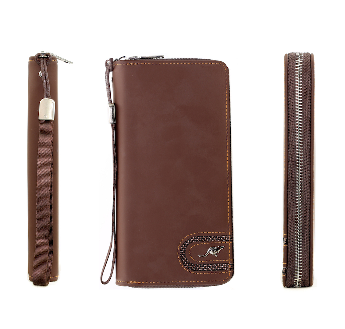 Cartera De Lujo Para Caballero Con Tarjetero Y Porta Celular