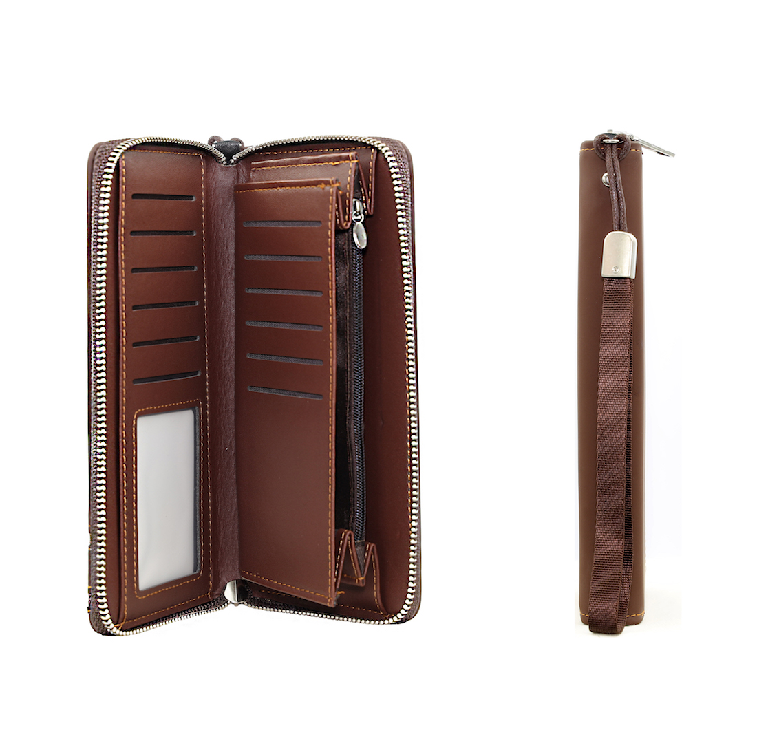 Cartera De Lujo Para Caballero Con Tarjetero Y Porta Celular
