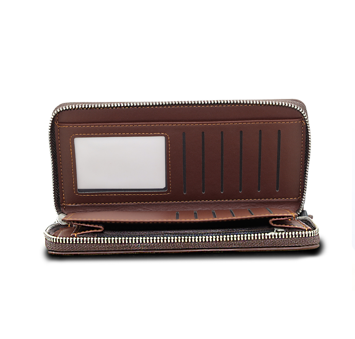 Cartera De Lujo Para Caballero Con Tarjetero Y Porta Celular