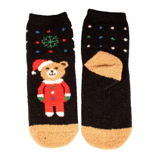 Calcetines navideños para mujer - Osito