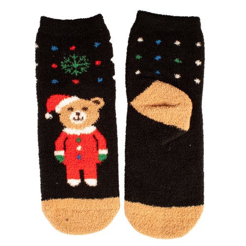 Calcetines navideños para mujer - Osito