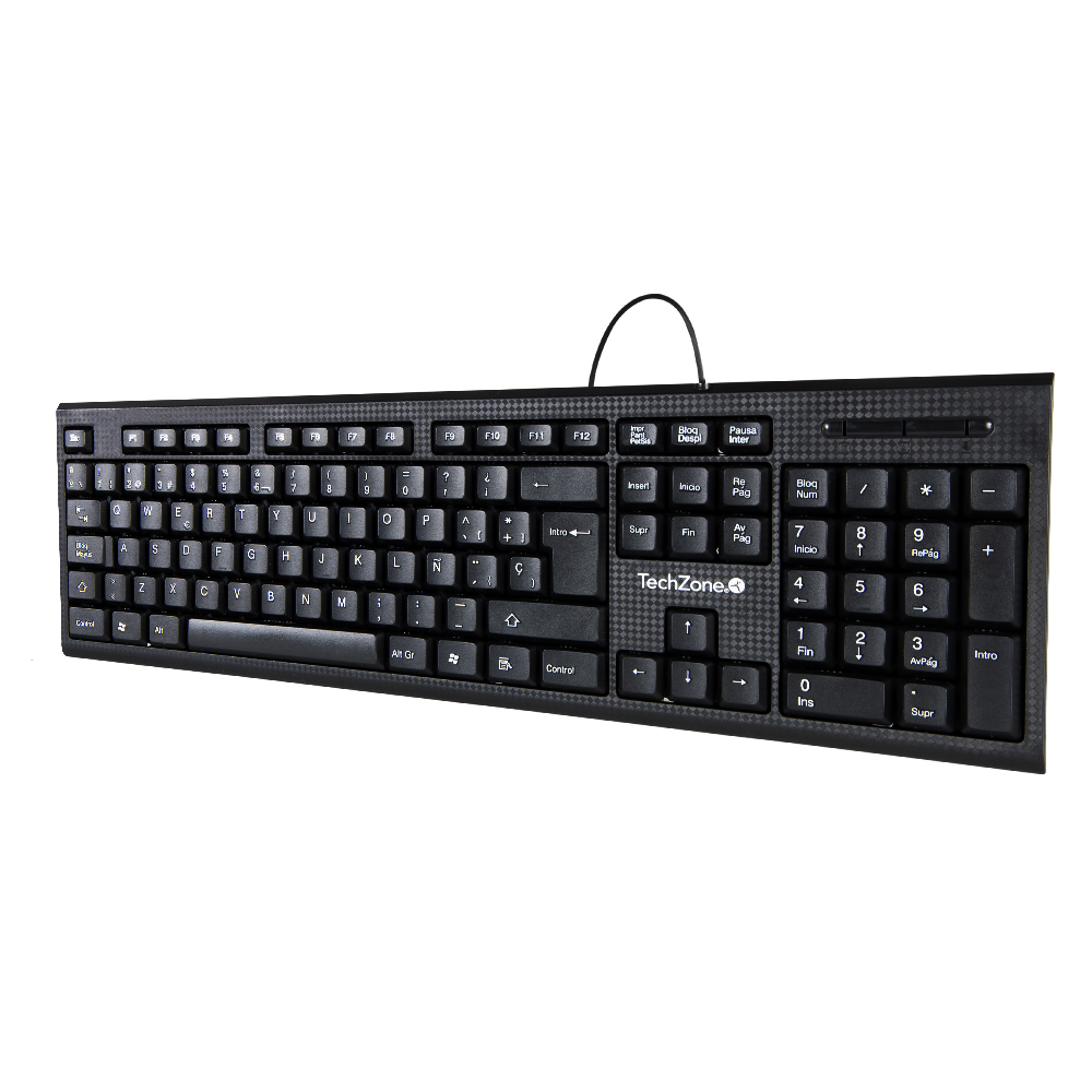 Teclado Alámbrico con Ajustes de Inclinación