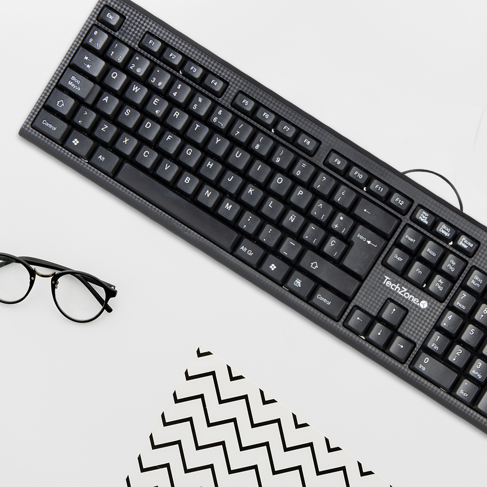 Teclado Alámbrico con Ajustes de Inclinación