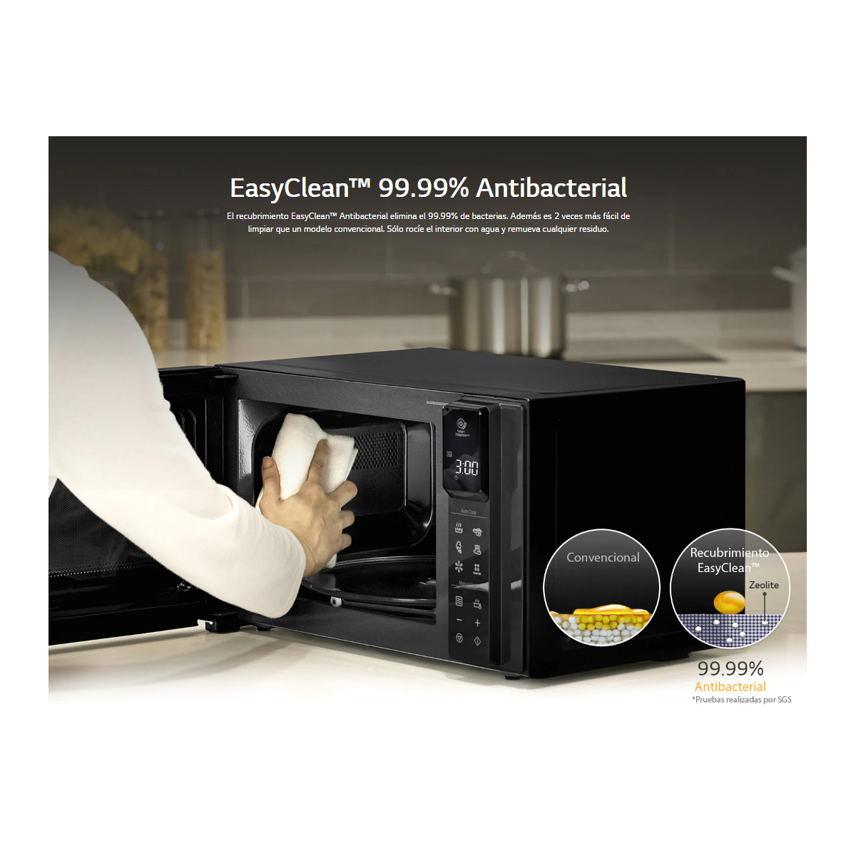 Microondas NeoChef Inverter 42L LG Easy Clean CST