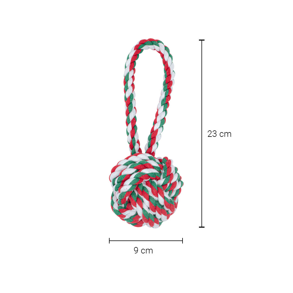 Juguete Jaladera Trenza Cuerda Para Perros Mascotas 3 Piezas