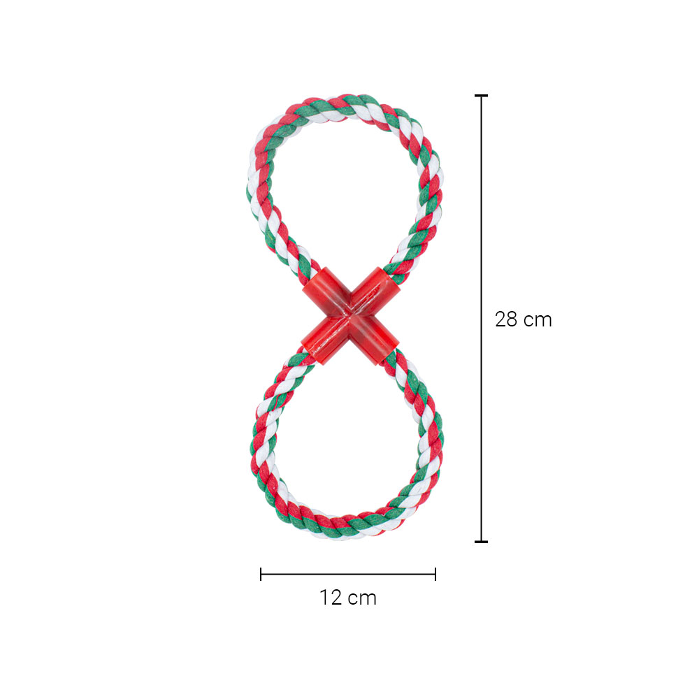 Juguete Jaladera Trenza Cuerda Para Perros Mascotas 3 Piezas