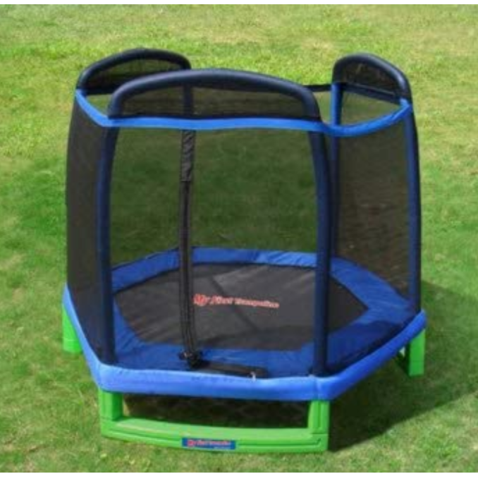 Trampolín Brincolin Infantil Niños Con. Maya De Seguridad 7 Pies