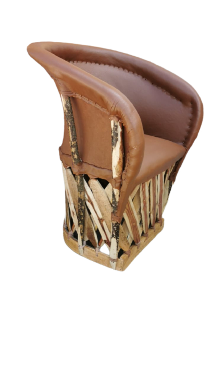 Silla Equipal Tradicional Color Café