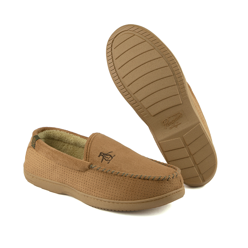 Pantufla Original Penguin Style Stirling Café Claro Para Hombre