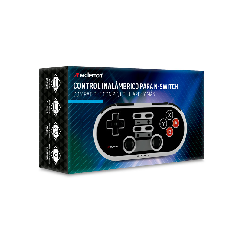 Control para Nintendo Switch Retro Inalámbrico Bluetooth Redlemon