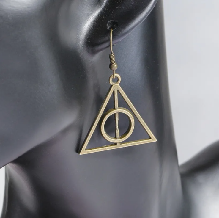 Aretes Harry Potter RELIQUIAS DE LA MUERTE