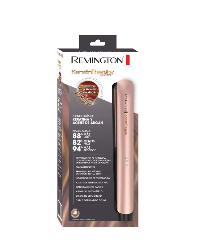 Plancha Para Cabello Remington Alisador Therapy con Keratina S8599