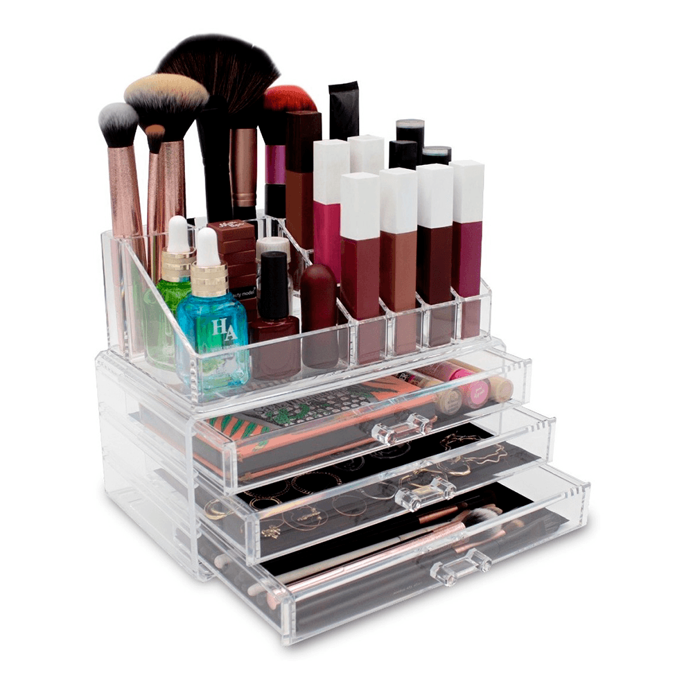 Organizador Para Cosmeticos 3 Cajones Acrilico Maquillaje