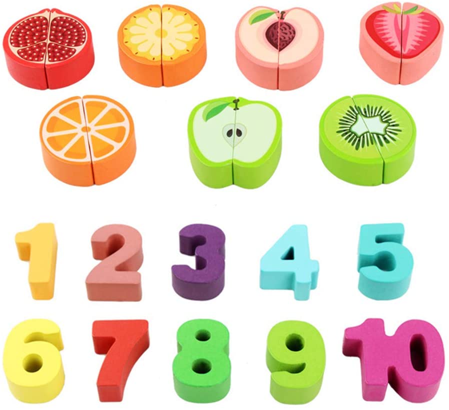 Tablero de juego para niños Yuff! juego para encajar piezas y frutas magnéticas