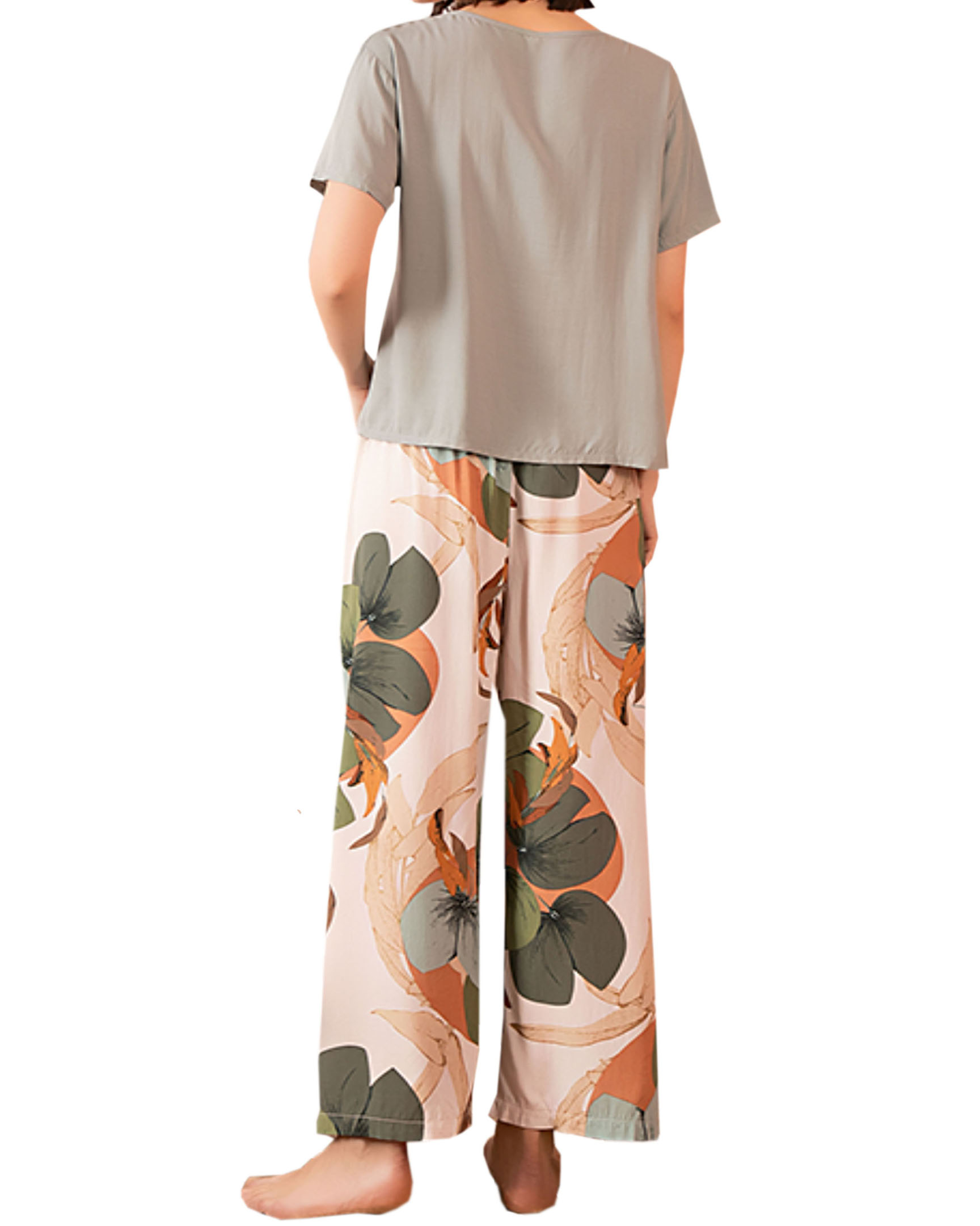 Pijama Elegante Dama Mujer Ropa De Dormir Suave 2 Piezas