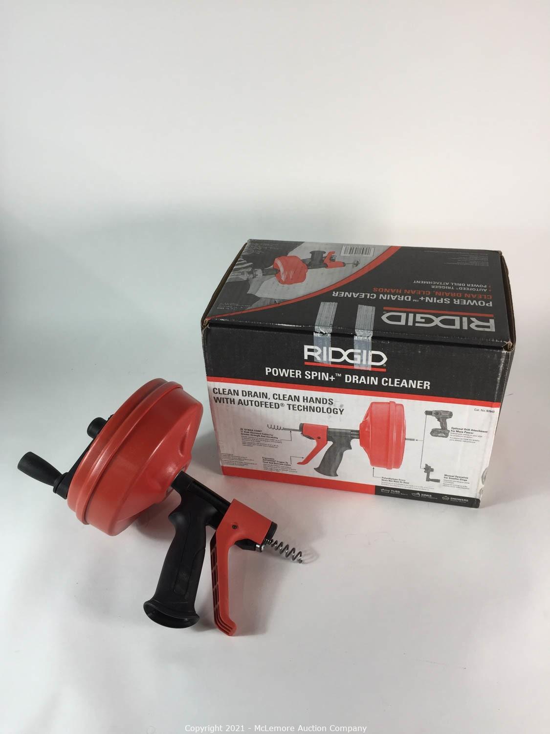 LIMPIADOR DE DESAGUES POWER SPIN RIDGID 57043