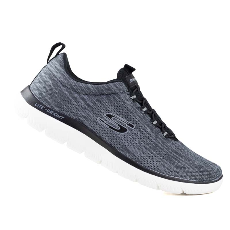 TENIS PARA CORRER SKECHERS LITE WEIGHT 232186 NEGRO BLANCO