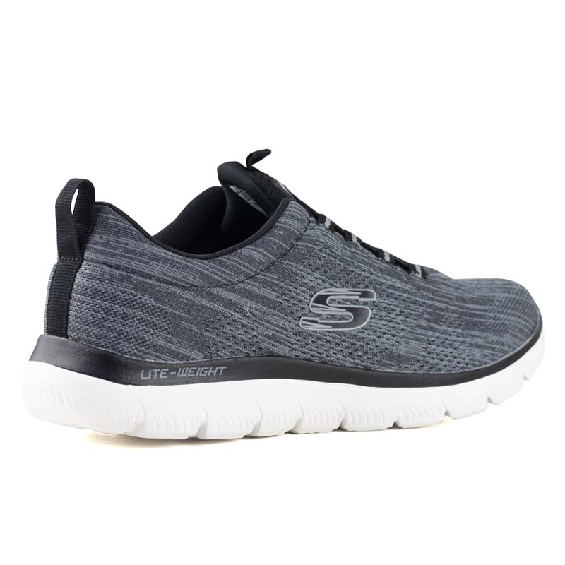 TENIS PARA CORRER SKECHERS LITE WEIGHT 232186 NEGRO BLANCO
