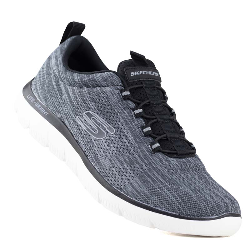 TENIS PARA CORRER SKECHERS LITE WEIGHT 232186 NEGRO BLANCO