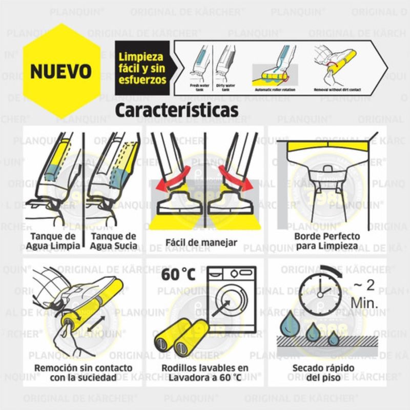 Limpiadora De Pisos Karcher FC5 2 En 1 Aspirado Y Trapeado