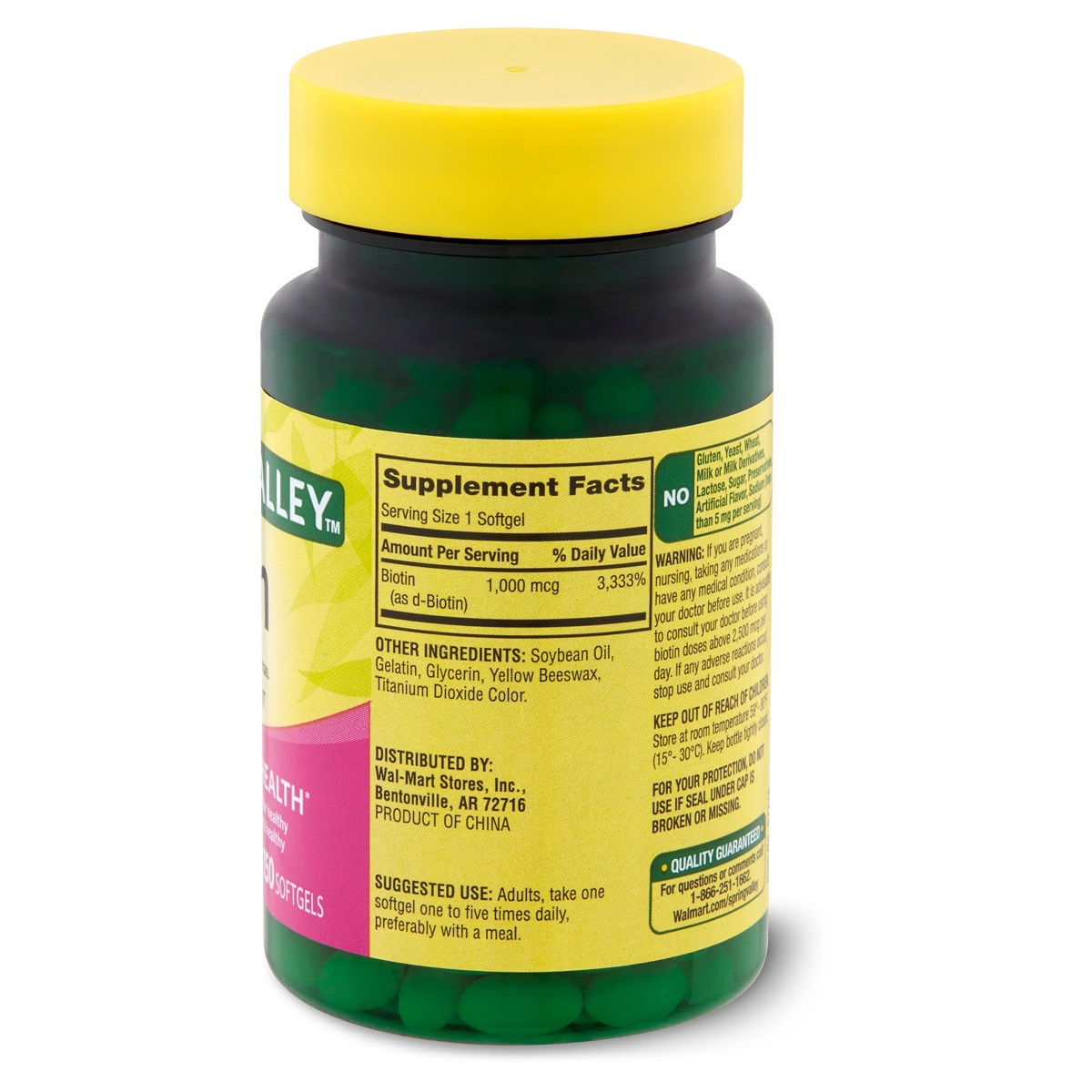 Biotina Premium Piel Cabello Uñas 1000mcg 150 cápsulas