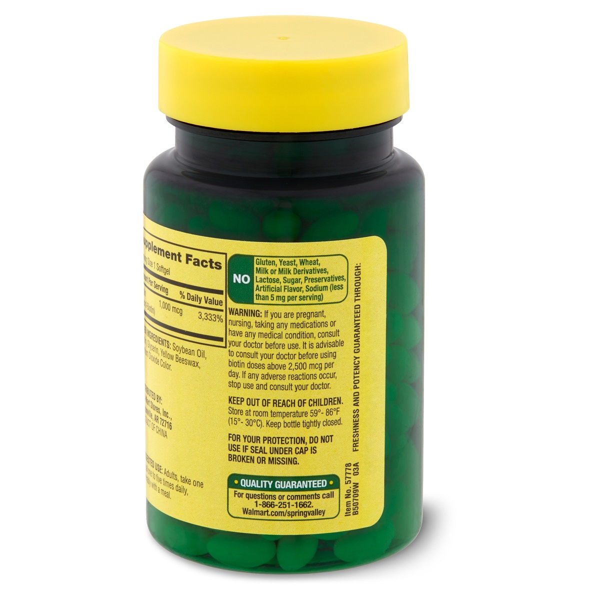 Biotina Premium Piel Cabello Uñas 1000mcg 150 cápsulas